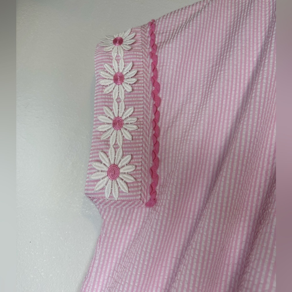 August Morgan by Kate Hersch pink striped dress - Picture 4 of 4